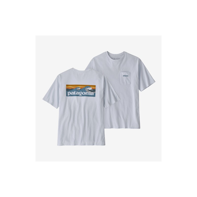Patagonia M'S Boardshort Logo Pocket Respons T-Shirt M/M White Uomo - Giuglar Shop