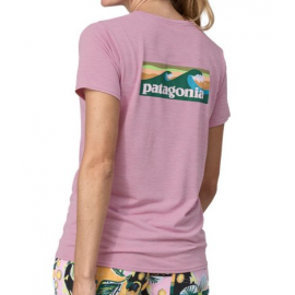 Patagonia W'S Cap Cool Daily Graph T-Shirt M/M Capil Milkweed Malva Donna - Giuglar