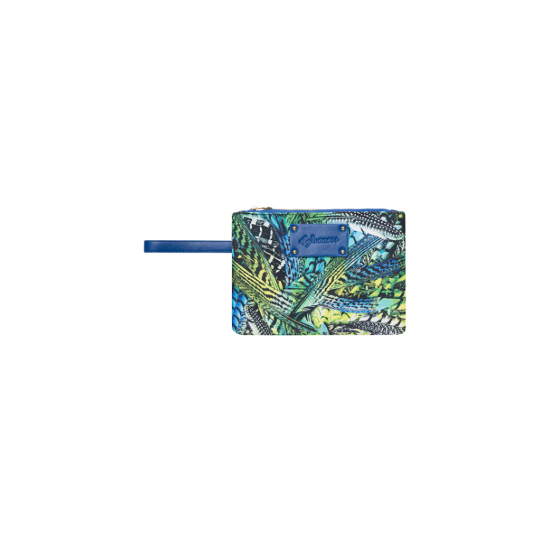 4giveness Pochette Capri Bird Of Paradise Fantasia Verde/Azzurra - Giuglar