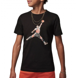 Nike Jordan Watercolor Jumpman S/S T-Shirt M/M Nera Stampa Junior Bimbo - Giuglar