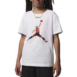 Nike Jordan Watercolor Jumpman S/S T-Shirt M/M Bianca Stampa Junior Bimbo - Giuglar