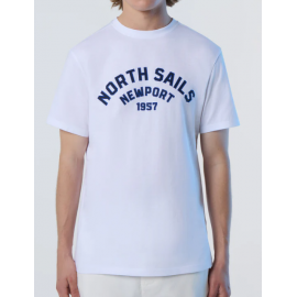 North Sails Newport Comfort Fit White T-Shirt M/M Bianca Uomo - Giuglar