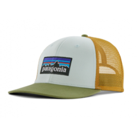 Patagonia P-6 Logo Trucker Hat Wispy Green - Giuglar