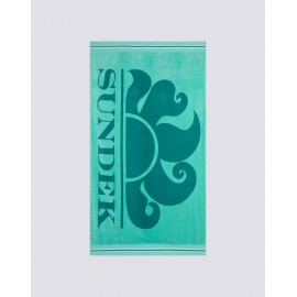 Sundek Classic Logo Telo Mare Atoll 02 Verde Acqua - Giuglar Shop
