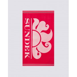 Sundek Classic Logo Telo Mare Ibisco Fuxia - Giuglar Shop