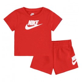 Nike Junior Club Tee & Short Set T-Shirt M/M+Short Rosso Baby Bimbo - Giuglar Shop