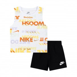 Nike Junior B Nsw Pe Aop Tank Short Set T-Shirt S/M+Short Pan/Ner Baby Bimbo - Giuglar Shop