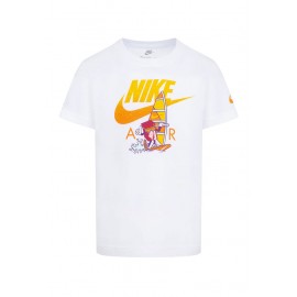 Nike Junior Nike Air Ss Tee T-Shirt M/M Bianca Stamp Fumetto Aran Baby Bimbo - Giuglar Shop