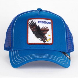 Goorin Bros The Freedom Eagle Blue Trucker Cap Aquila - Giuglar Shop