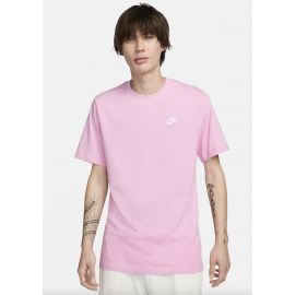 Nike M Nsw Club Tee T-Shirt M/M Rosa Logo Piccolo Uomo - Giuglar Shop