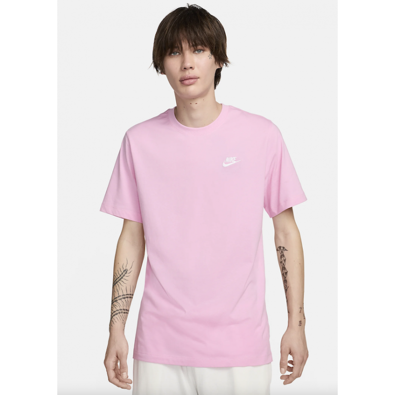 Nike M Nsw Club Tee T Shirt M M Rosa Logo Piccolo Uomo Giuglar