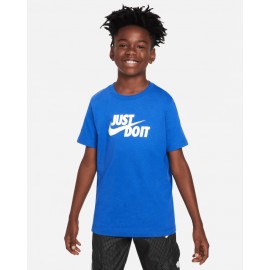 Nike K Nsw Tee Jdi Swoosh 2 T-Shirt M/M Blu Elettrico Junior Bimbo - Giuglar Shop