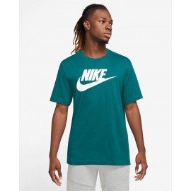 Nike M Nsw Tee Icon Futura T-Shirt M/M Verde Smeraldo Logo Bia Uomo - Giuglar Shop